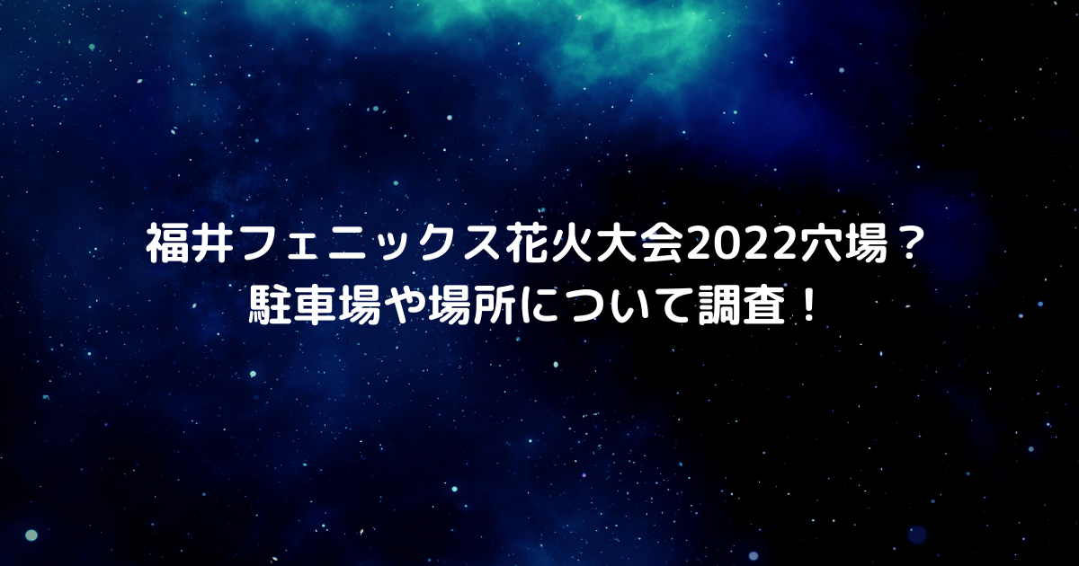 福井フェニックス花火大会22穴場 駐車場や場所について調査 アイがお伝えするわからないことや知りたいこと 福井フェニックス花火大会22穴場 駐車場や場所について調査 アイがお伝えするわからないことや知りたいこと